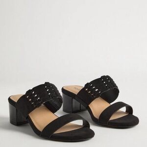 Elegant Black Women's Heeled Sandals